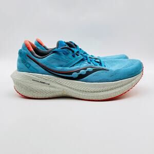 Saucony Triumph 20 Womens 9 Blue Running Shoes Sneakers Athletic Gym Trainers